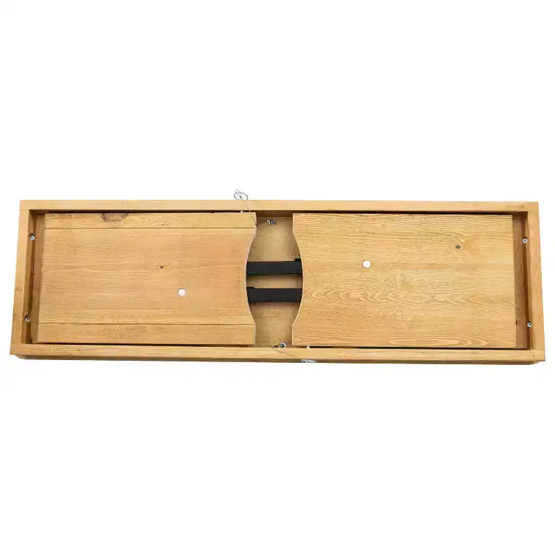 40 x 12 Antique Rustic Solid Pine Folding Farm Bench Portable