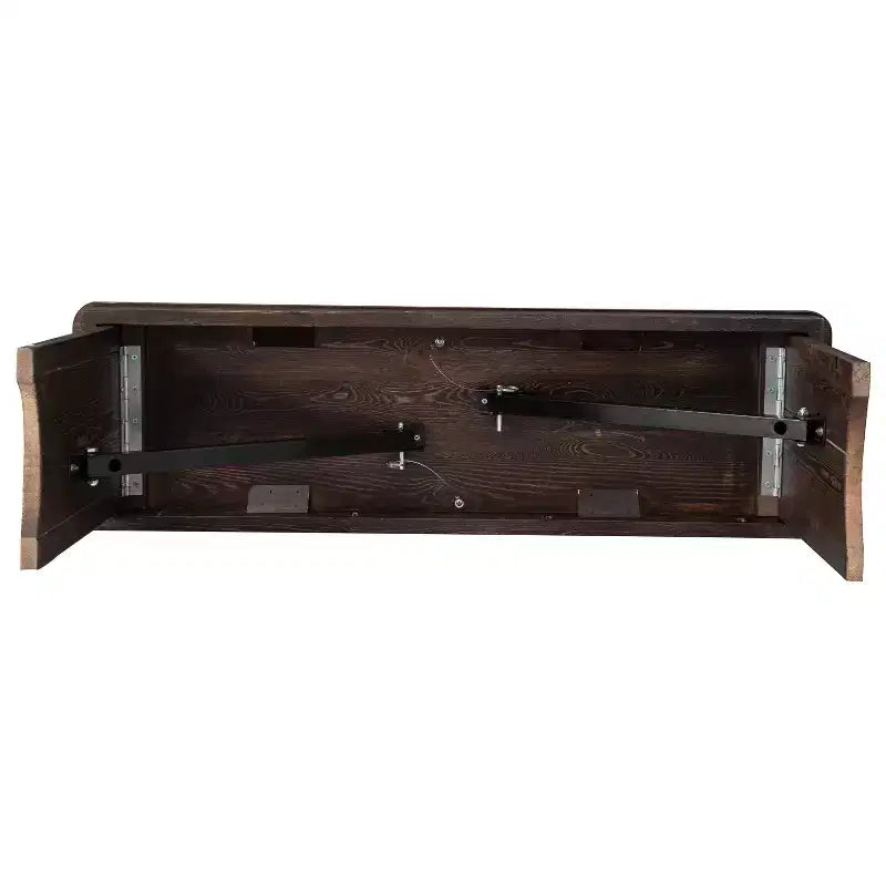40 x 12 Antique Rustic Solid Pine Folding Farm Bench Portable