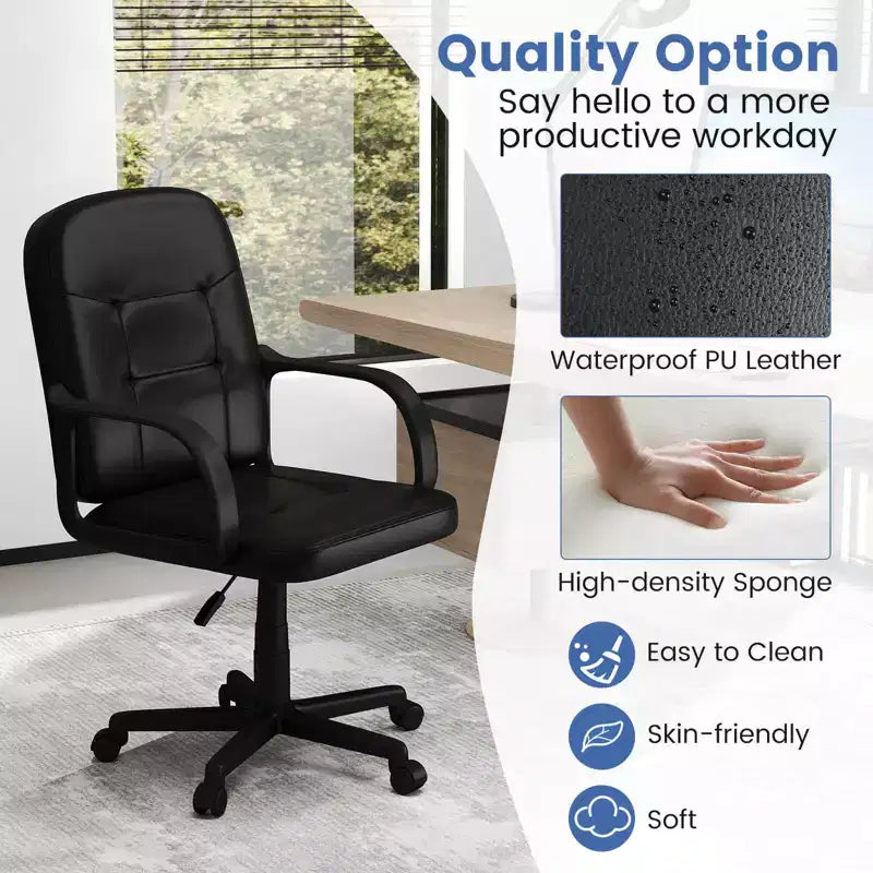 Ergonomic Mid-Back Executive Office Swivel Computer Desk Chair