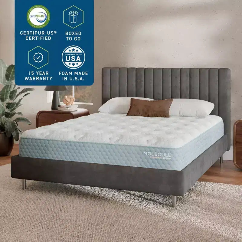 13" Copper-Infused Hybrid Mattress Medium Firm