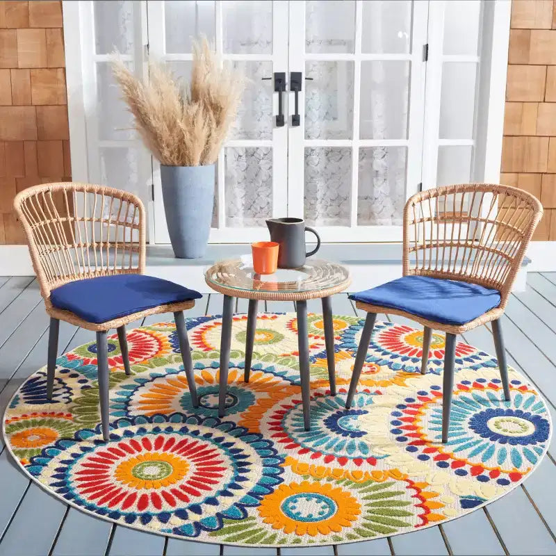 Ensemble de 3 chaises longues Prenza - Intérieur/Extérieur - PAT9013 - Safavieh