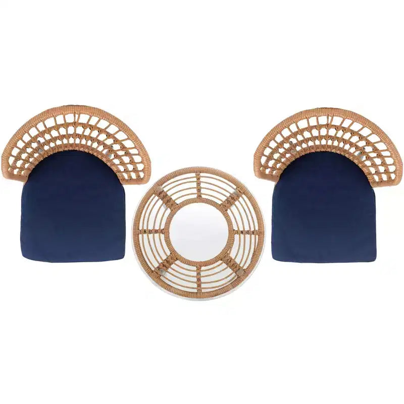 Ensemble de 3 chaises longues Prenza - Intérieur/Extérieur - PAT9013 - Safavieh