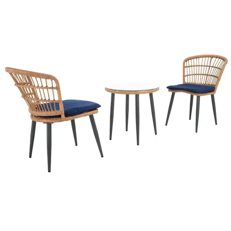 Ensemble de 3 chaises longues Prenza - Intérieur/Extérieur - PAT9013 - Safavieh