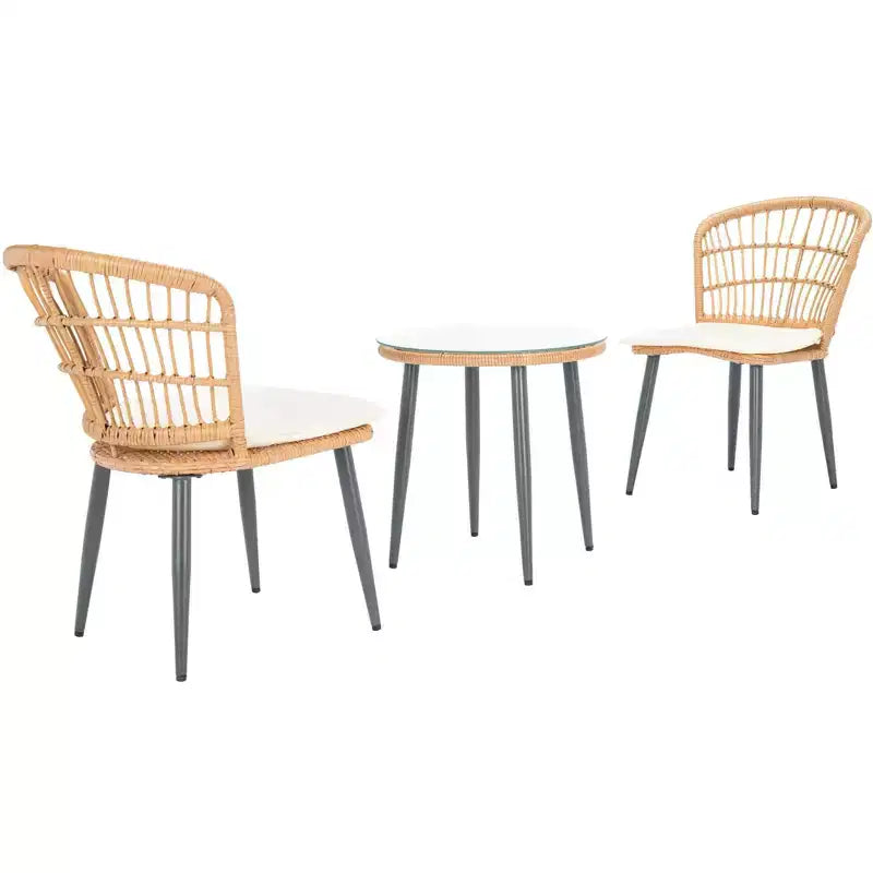 Ensemble de 3 chaises longues Prenza - Intérieur/Extérieur - PAT9013 - Safavieh