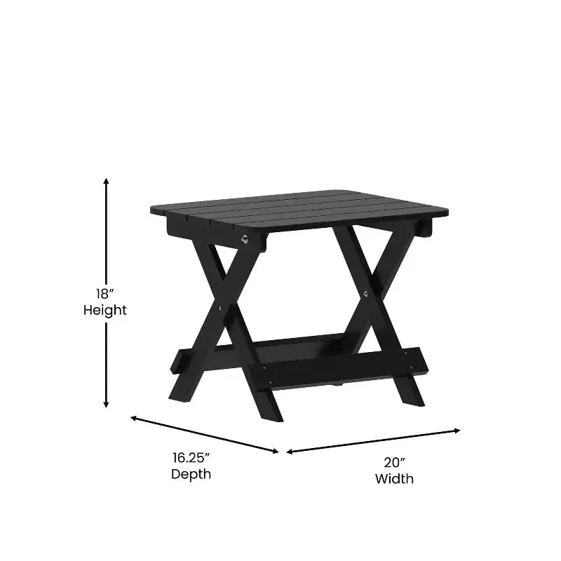 Ensemble 3 pièces Emma et Oliver pour intérieur/extérieur avec 2 fauteuils à bascule de style moderne avec table d'appoint assortie, pour toutes les saisons