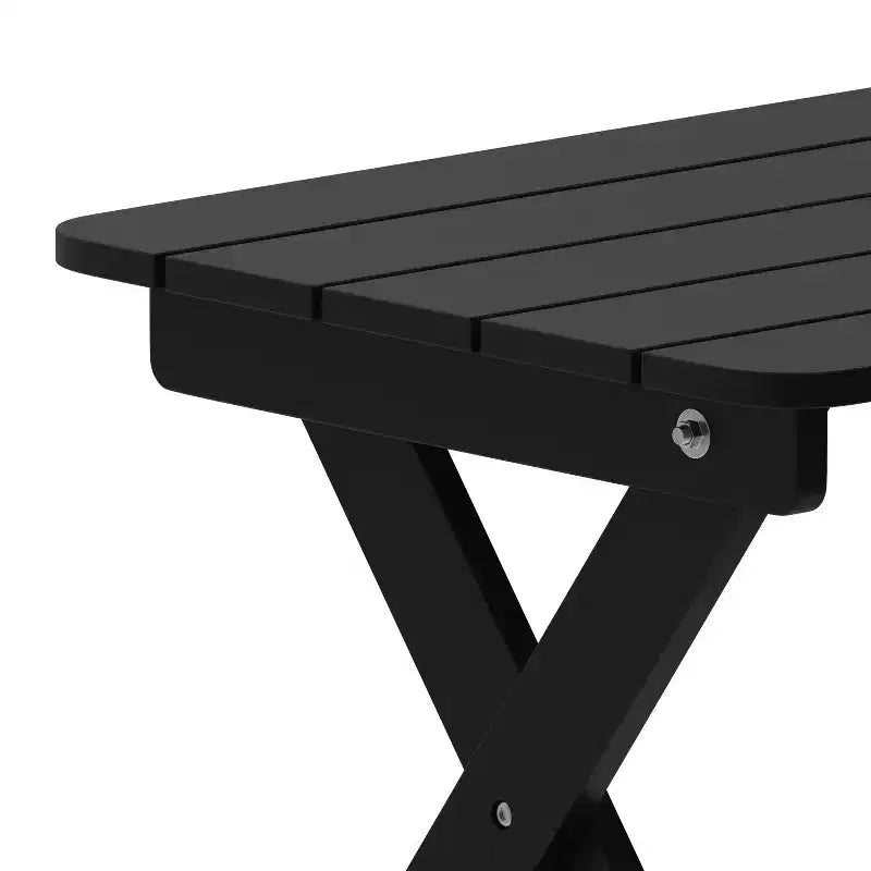 Ensemble 3 pièces Emma et Oliver pour intérieur/extérieur avec 2 fauteuils à bascule de style moderne avec table d'appoint assortie, pour toutes les saisons