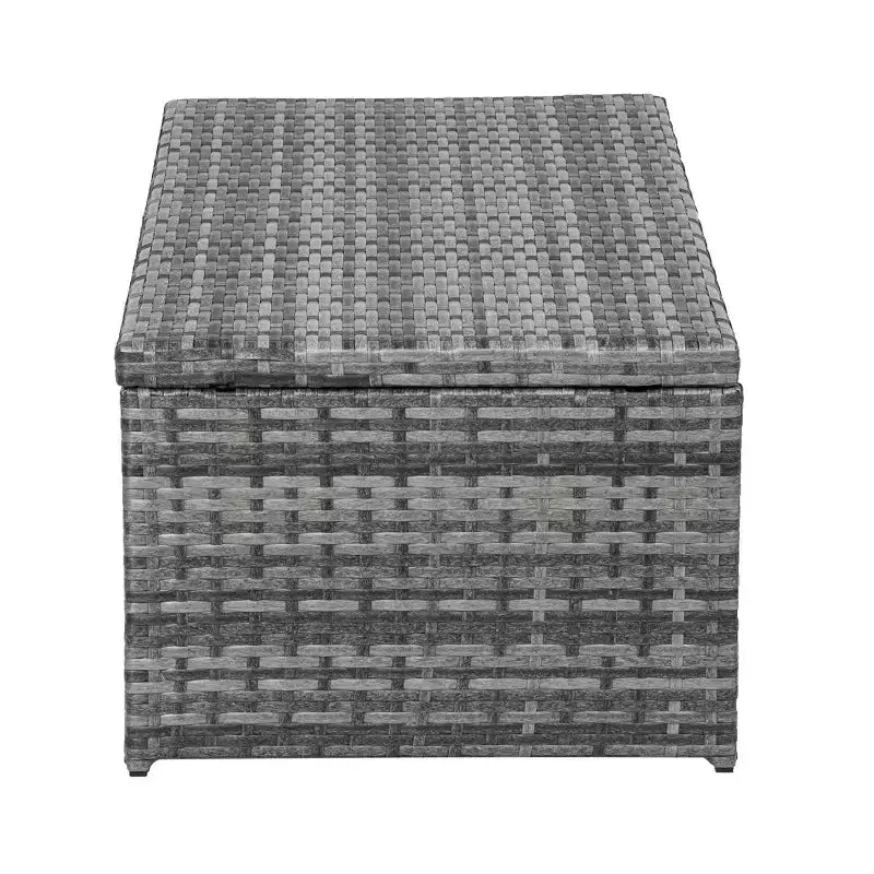 WestinTrends Ensemble de conversation d'extérieur 4 pièces en osier avec table basse, gris/gris