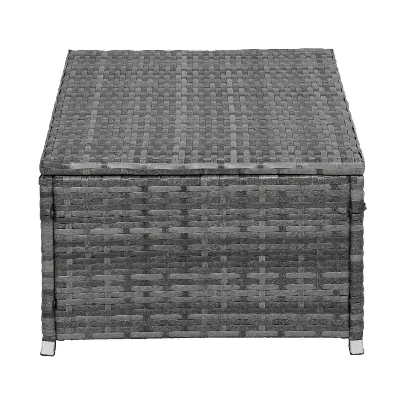 Ensemble de conversation de patio moderne WestinTrends 4 pièces avec coussins, gris/gris