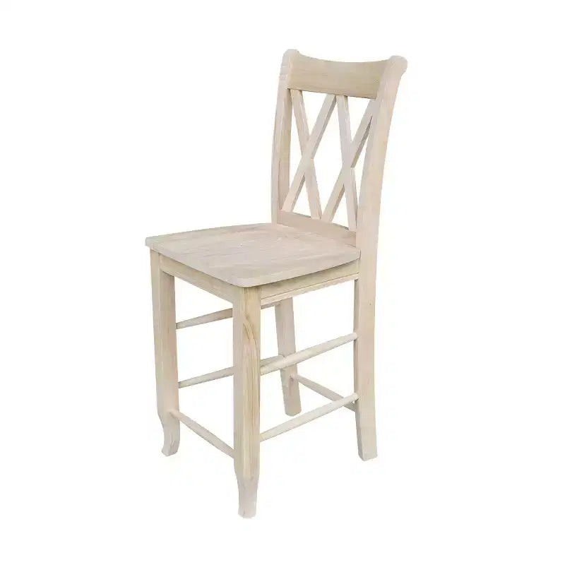 Double X Back Counter Height Barstool