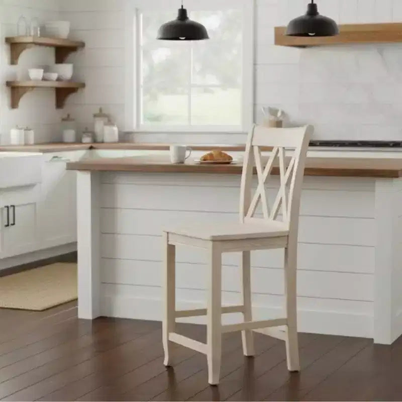 Double X Back Counter Height Barstool
