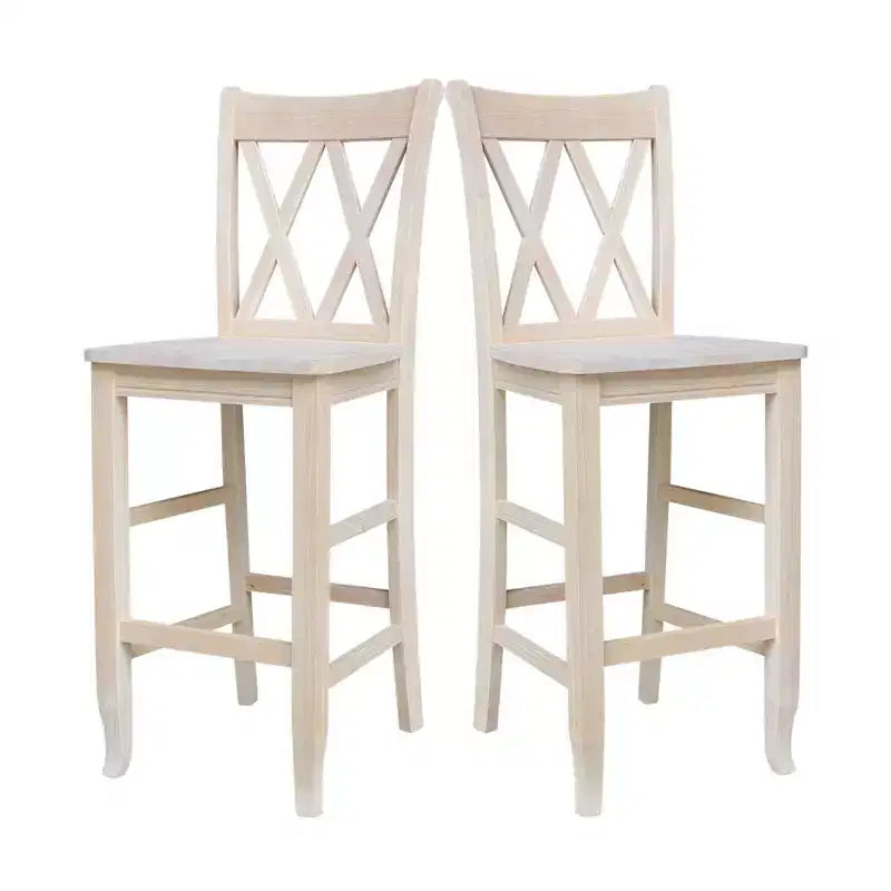Double X Back Counter Height Barstool