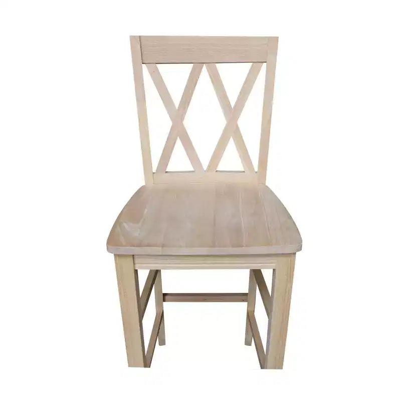 Double X Back Counter Height Barstool