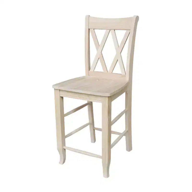 Double X Back Counter Height Barstool