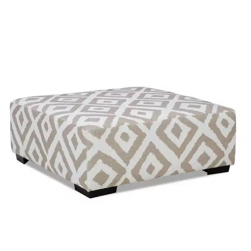 41" Square Upholstered Ottoman Foam Padded Polyester