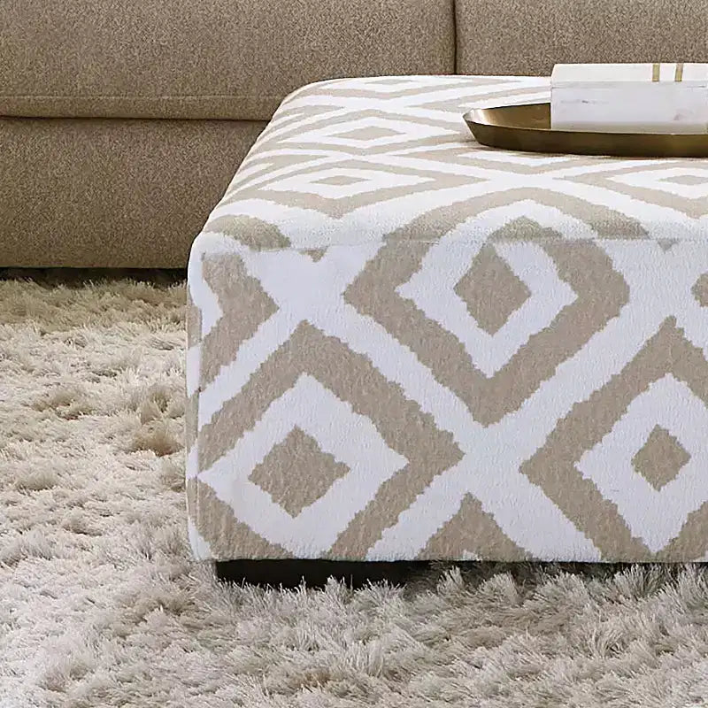 41" Square Upholstered Ottoman Foam Padded Polyester
