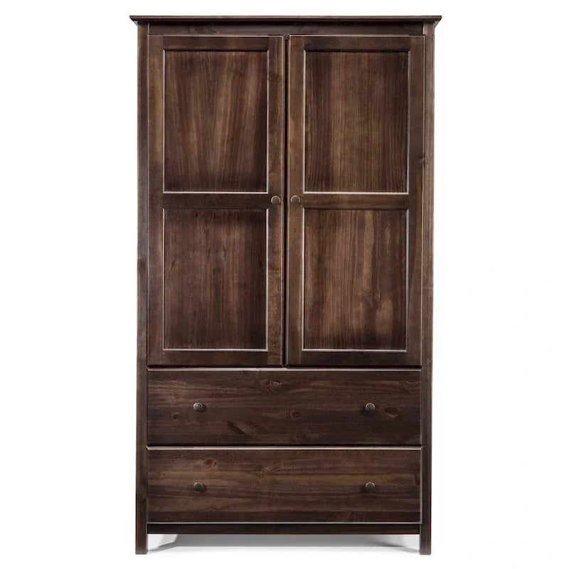 Armoire 2 portes en bois massif - 41x72x22